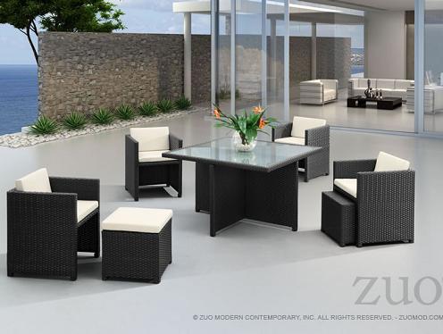 Nesting outdoor online dining set